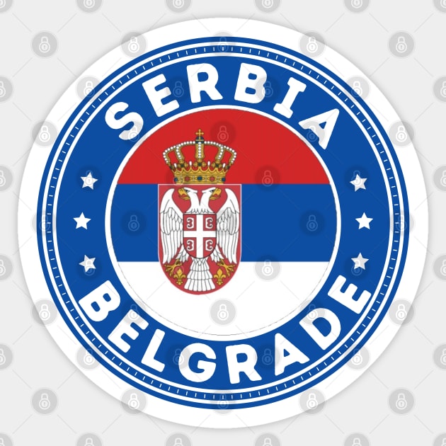 Belgrade Sticker by footballomatic